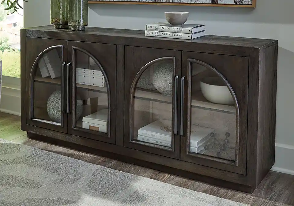 Dreley Grayish Brown Accent Cabinet - accent cabinets