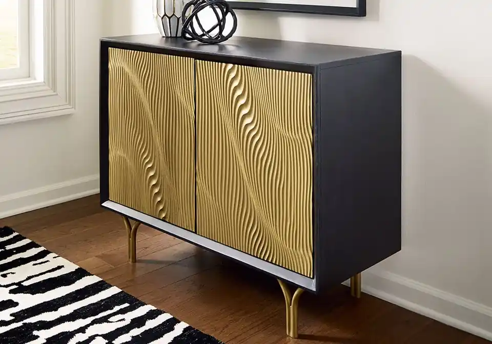 Tayner Black Accent Cabinet - accent cabinets
