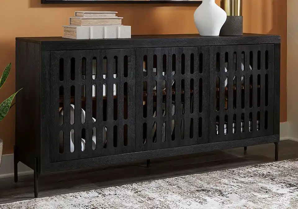 Vallisburg Black Accent Cabinet - accent cabinets