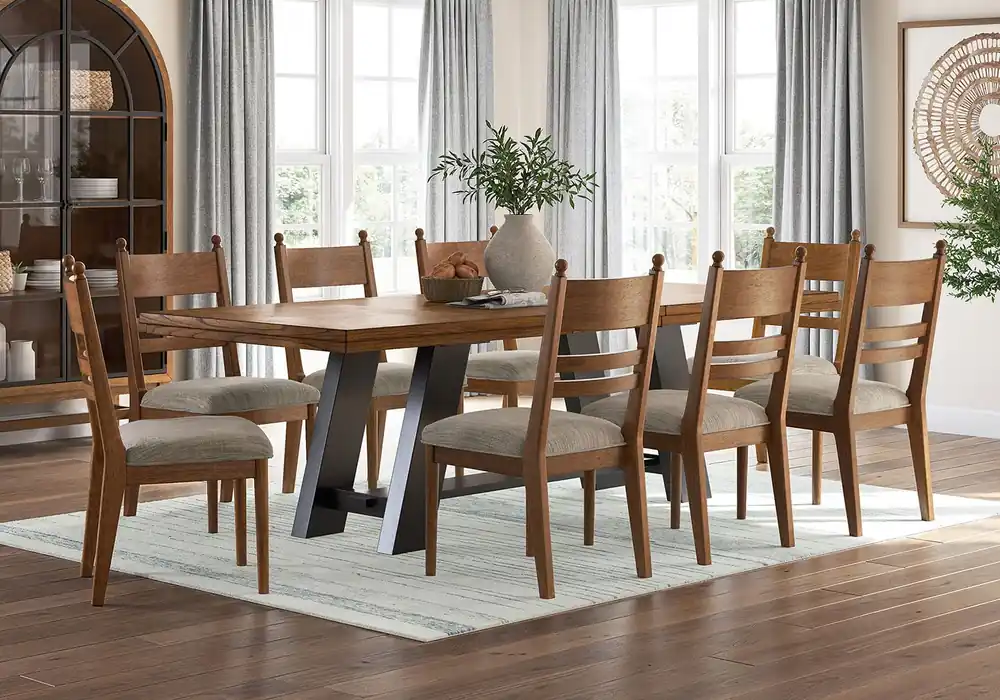 Greddinton Brown 9pc. Dining Set - casual dining sets