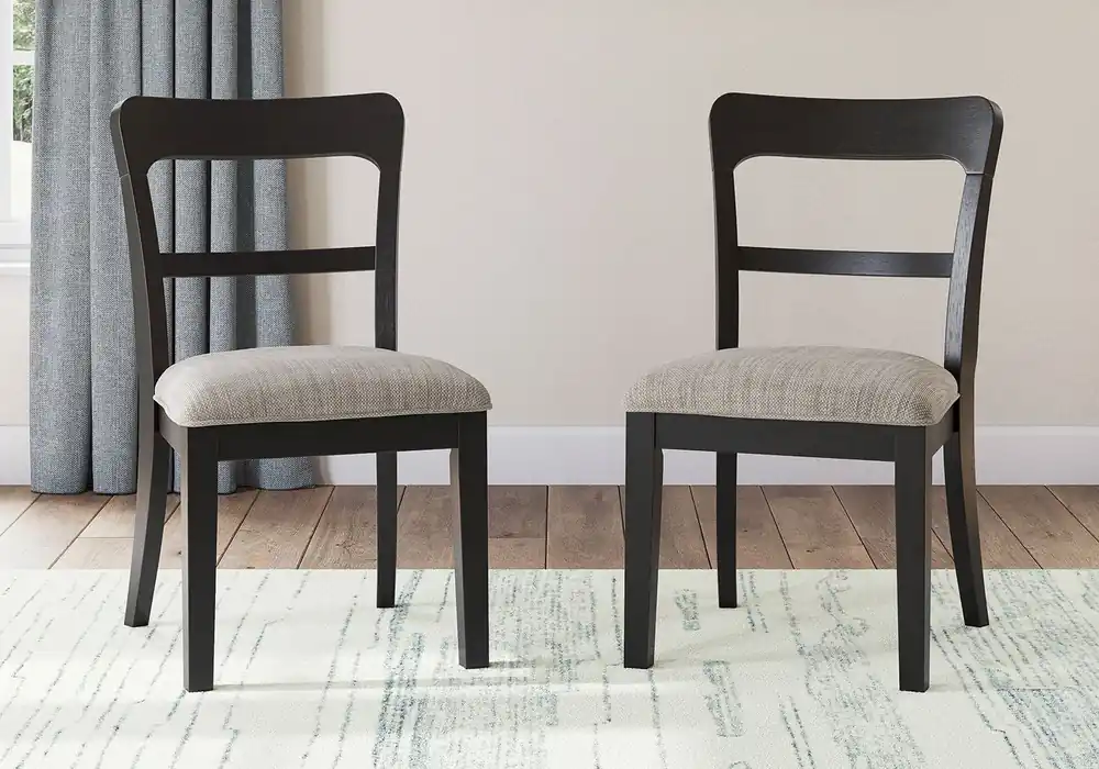 Greddinton Black Dining Chair - chairs