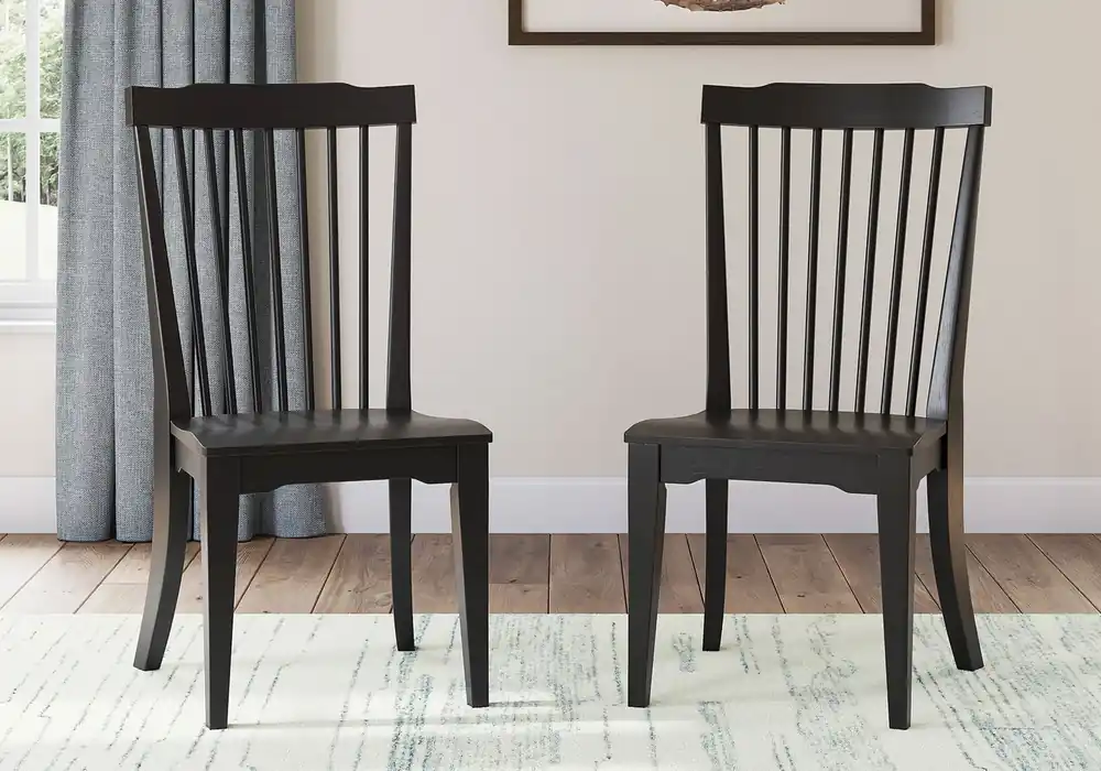 Greddinton Black Dining Side Chair - chairs