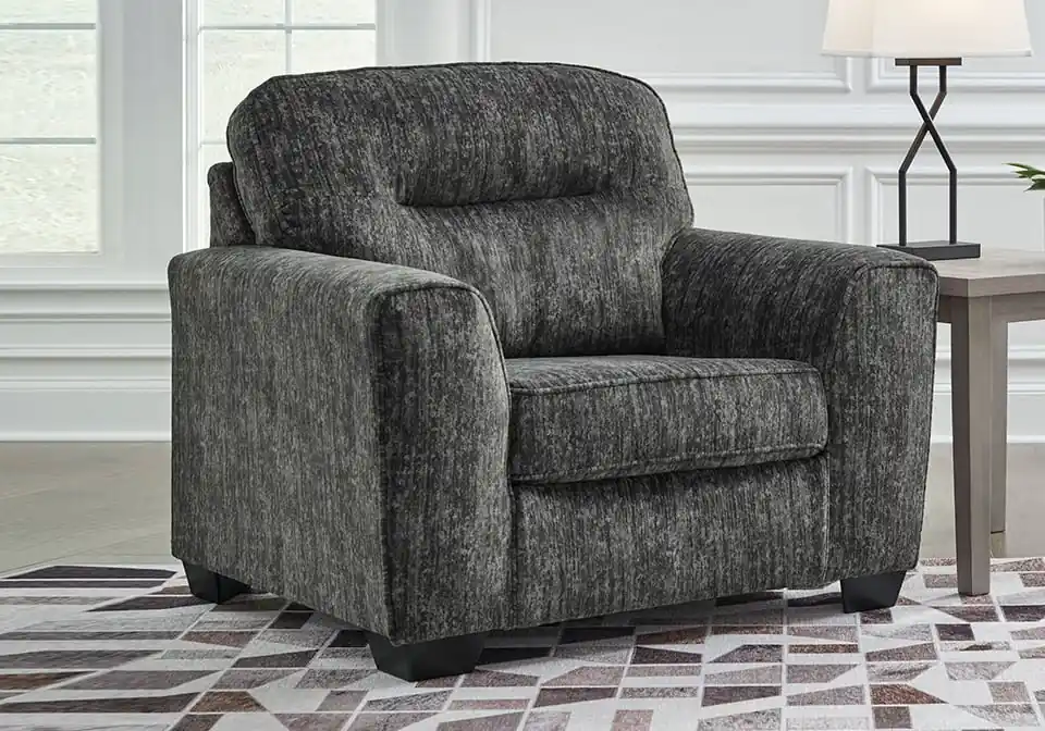 Lonoke Gunmetal Chair & 1/2 - chairs