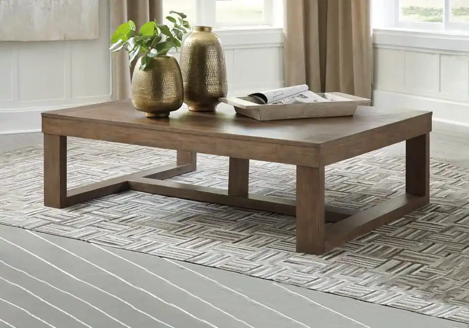 Cariton Gray Rectangular Cocktail Table - cocktail tables