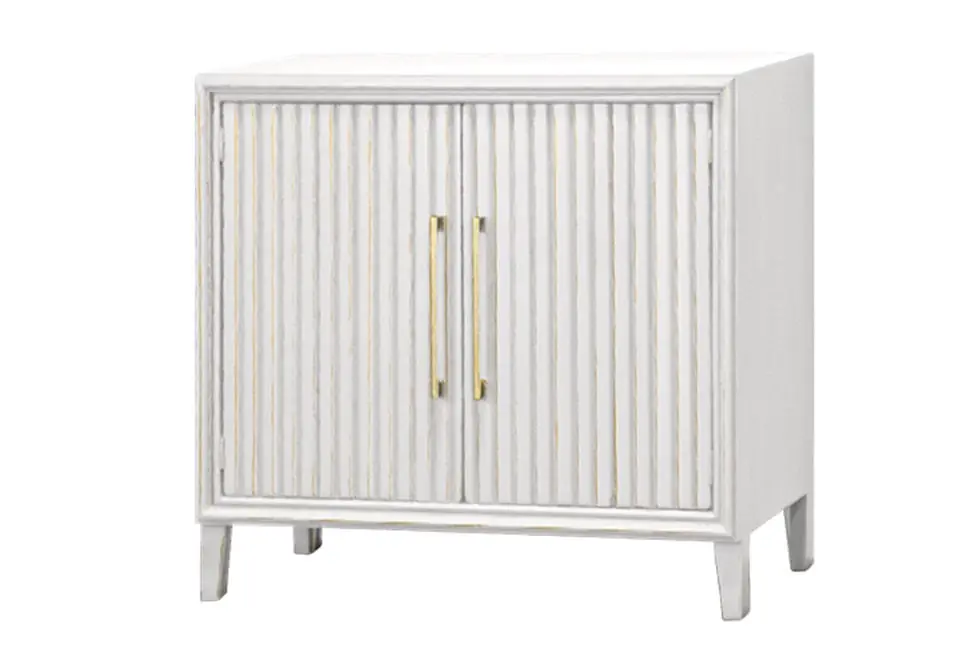 Riley White Accent Console - accent cabinets