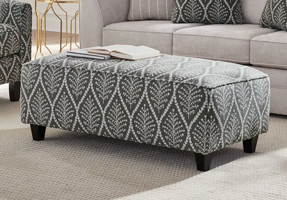 Wowza Sand Wayfarer Accent Ottoman - living room